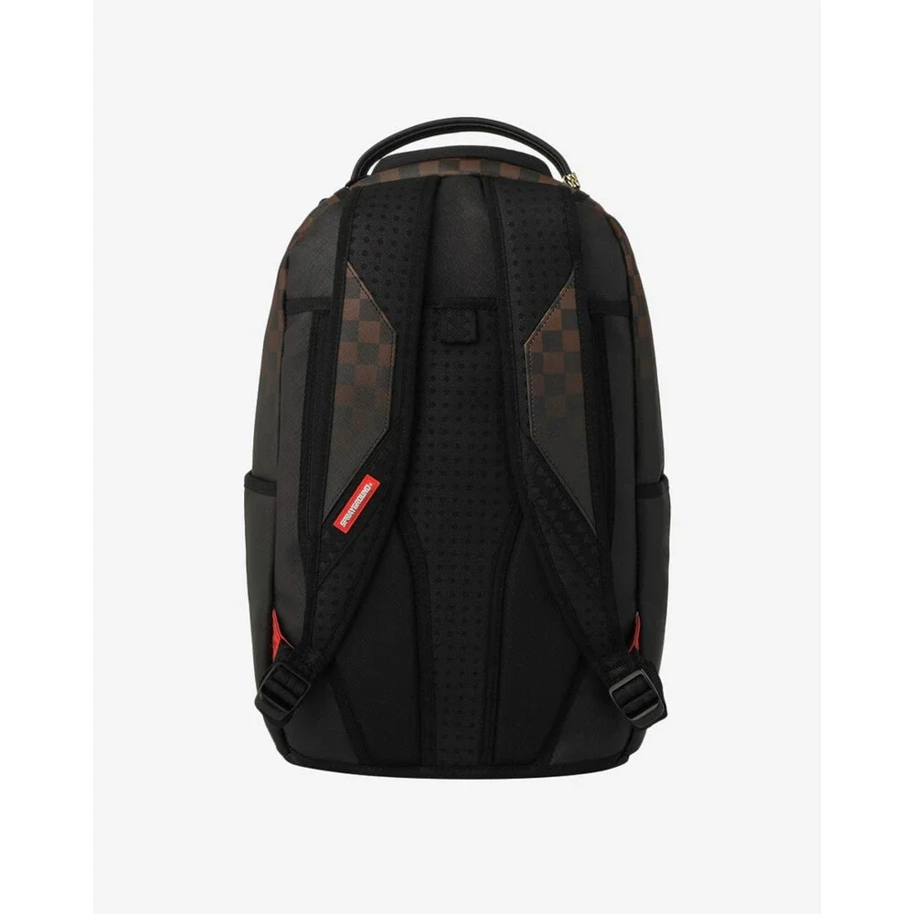 Sprayground Shark Central Backpack Unisex OS Brown Checkered Top Handle SPR292